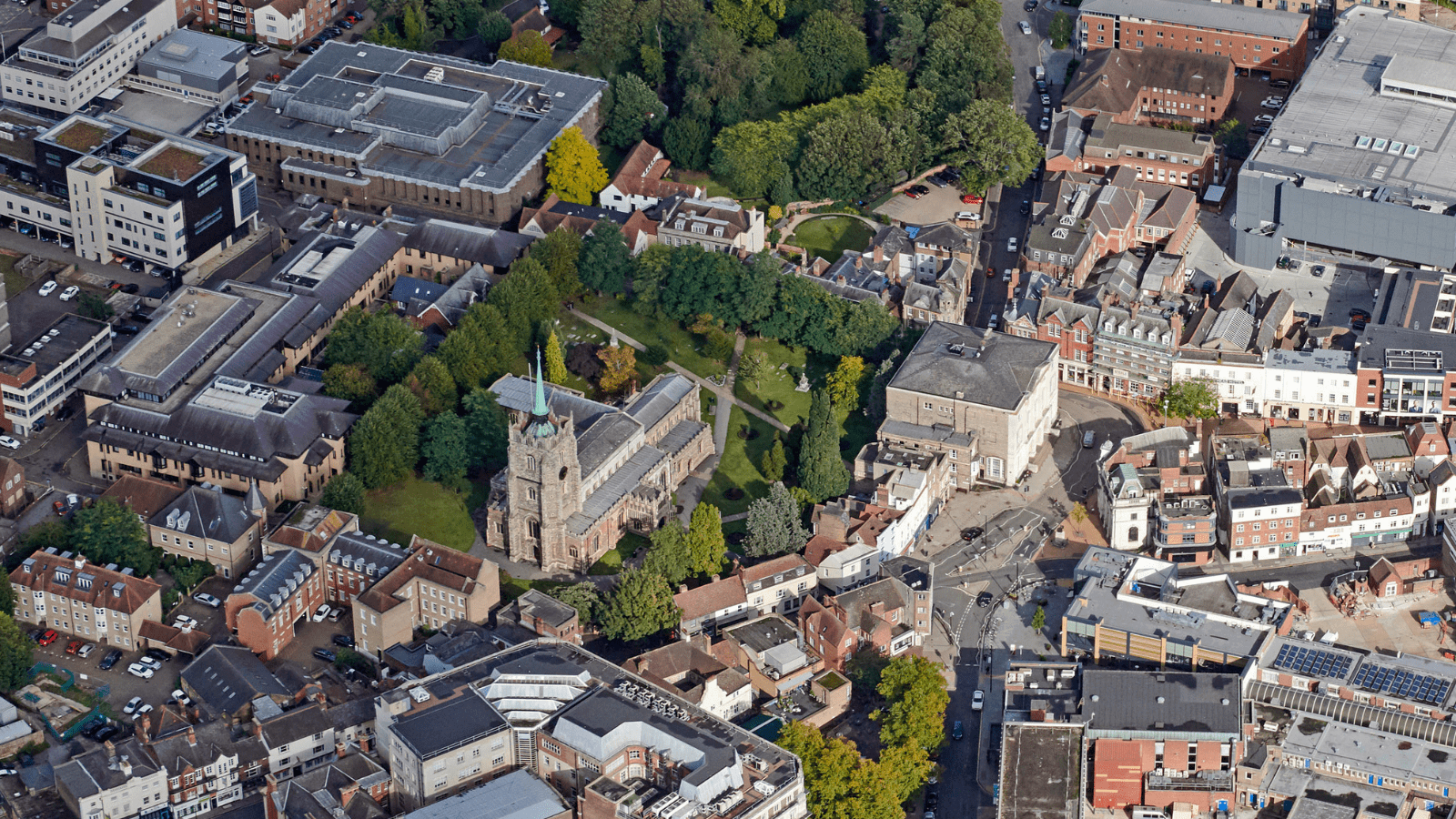 Aerial View Of Chelmsford Landscape