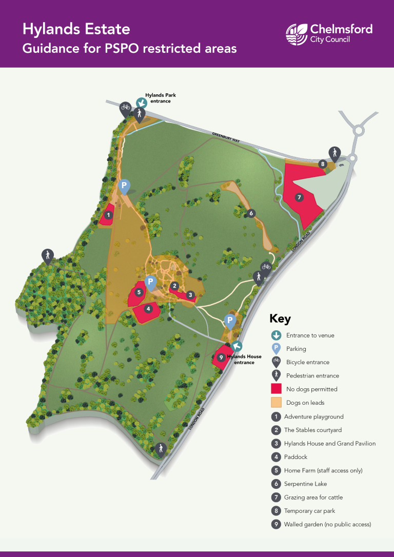 Hylands Dog Walking Map V03 1